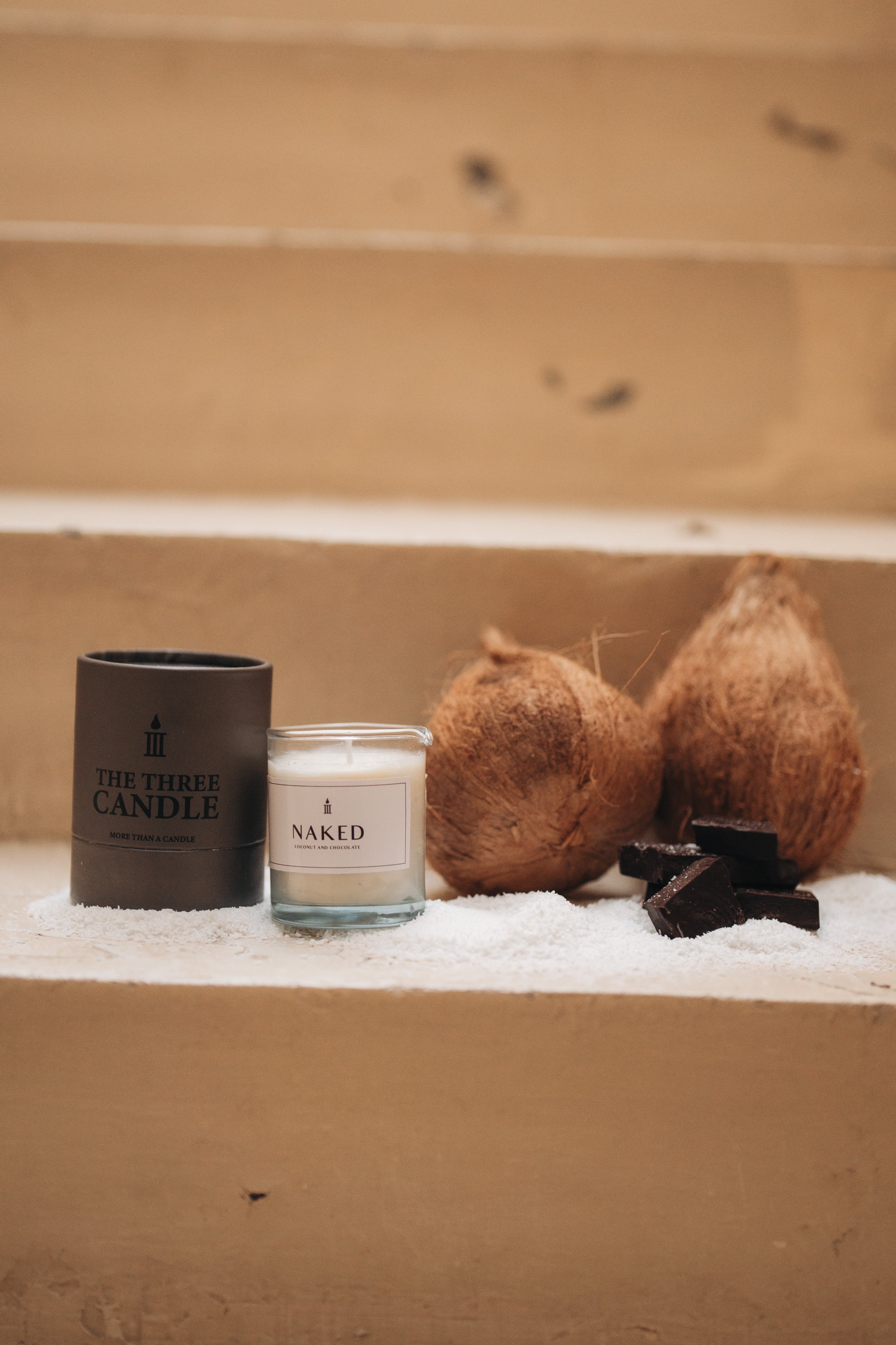 NAKED Body Serum Candle (Chocolate and Coconut)