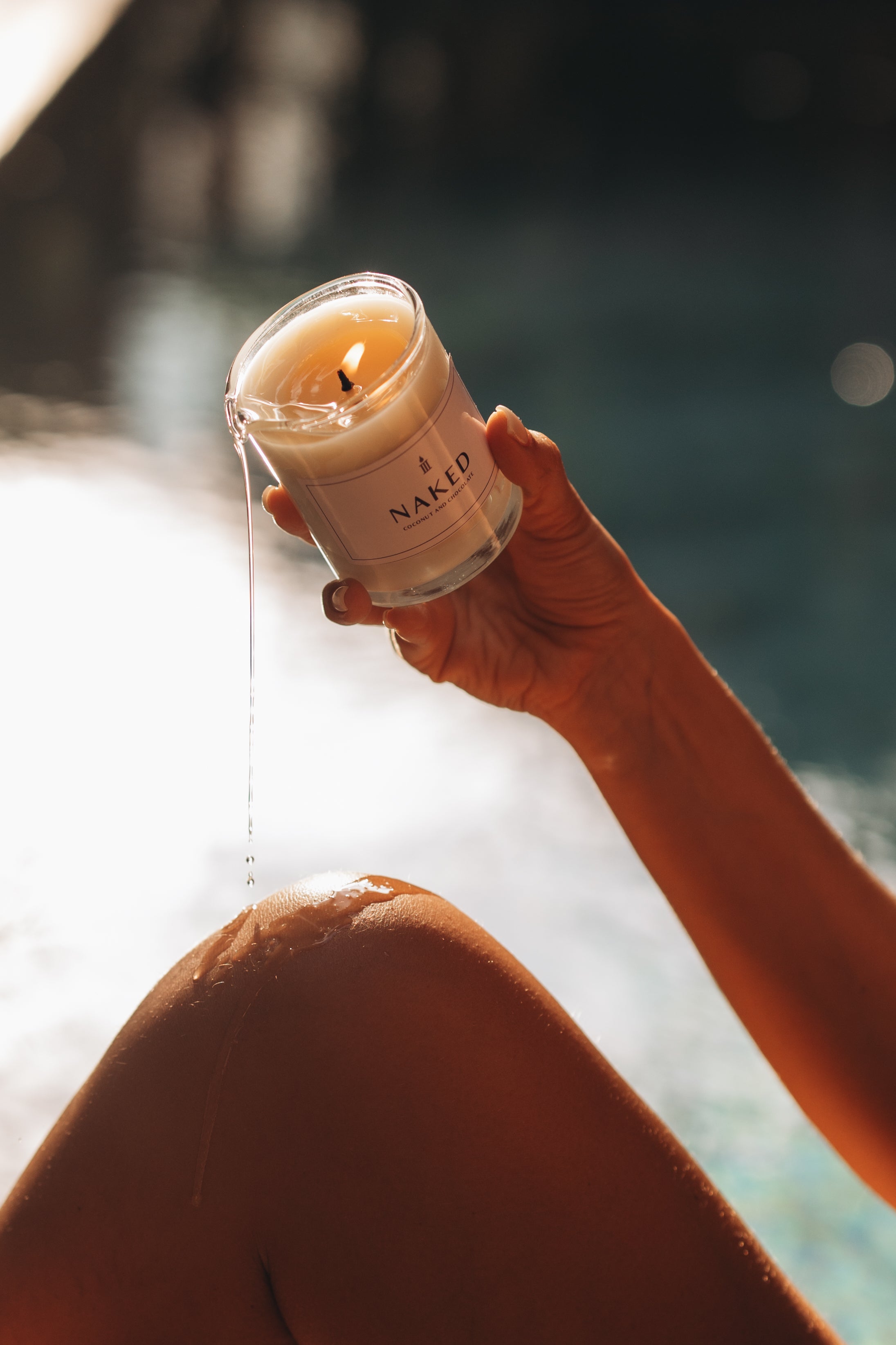 NAKED Body Serum Candle (Chocolate and Coconut)